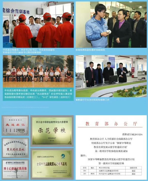 2018年成都市工业职业技术学校荣誉介绍