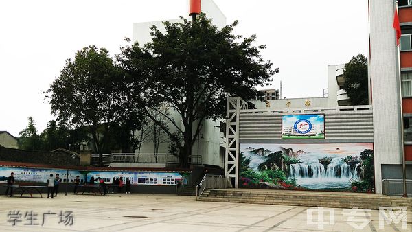 四川省武胜万善职业中学学生广场