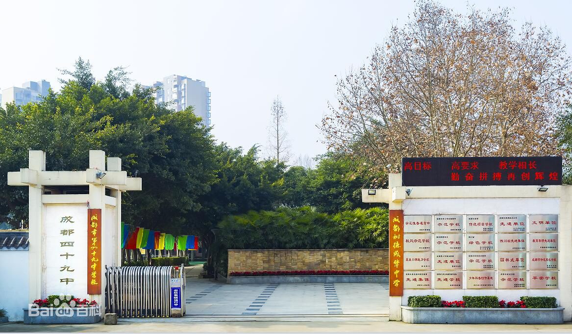 2019年成都市第四十九中学校录取分数线